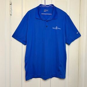 Nike Men's Vibrant Blue Polo Shirt Rehrig Pacific Company Promotional Golf Shirt